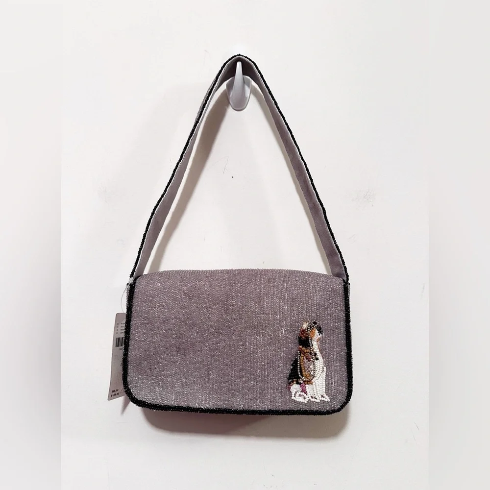 Anthropologie The Fiona Beaded Bag: Animal Edition Beagle - Picture 7 of 9